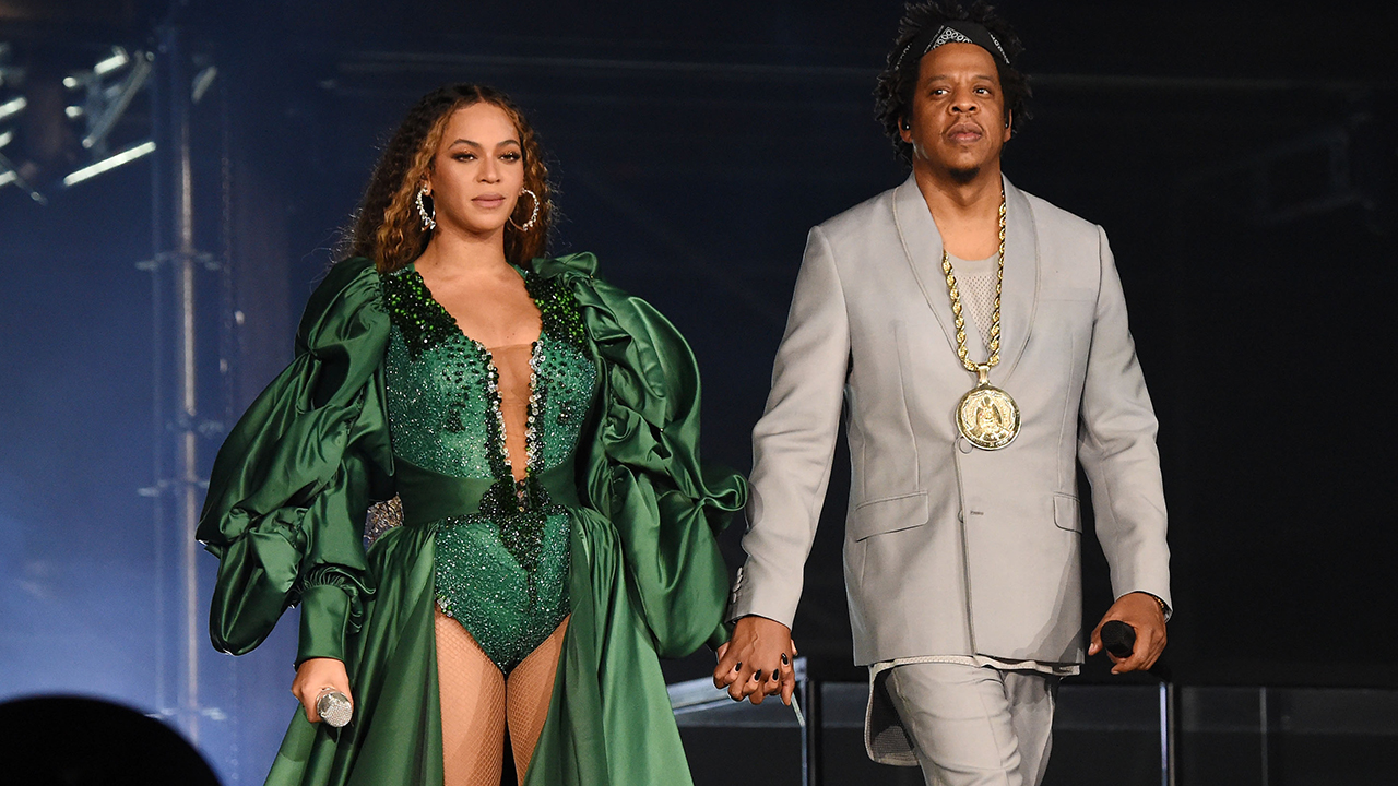 Beyonce and Jay-Z perform during the Global Citizen Festival: Mandela 100 at FNB Stadium on December 2, 2018 in Johannesburg, South Africa
